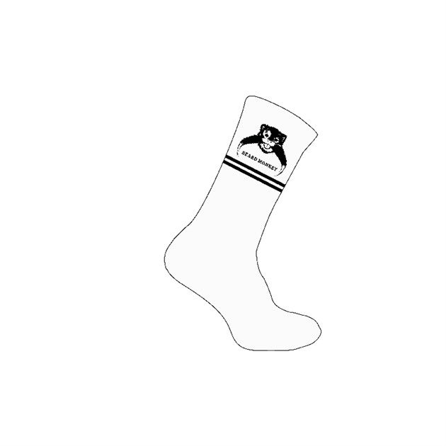 Beard Monkey Socks White (44-46)